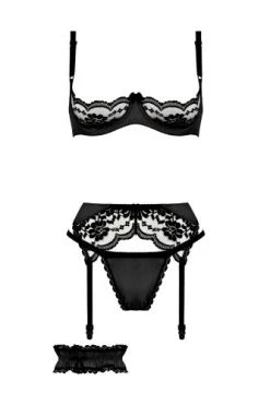 Christine 3-Delige BH Set Gush - Zwart 8 Christine 3-Delige BH Set Gush - Zwart -Obsessive Shop 060303 black 4