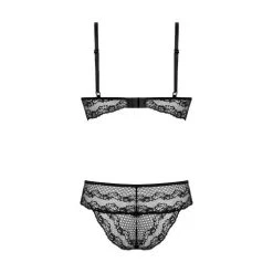 Christine Fleur Kanten BH Set Met Open Kruis - Zwart -Obsessive Shop 069504 001 S 3