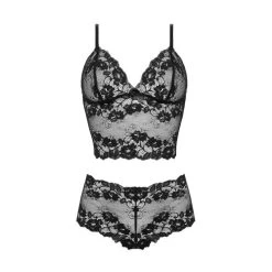 Christine Valerie Bralette Setje - Zwart 20 Christine Valerie Bralette Setje - Zwart -Obsessive Shop 069506 001 S 3