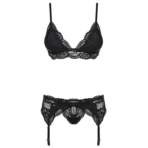 Obsessive Driedelig Kanten Lingeriesetje 3 Obsessive Driedelig Kanten Lingeriesetje - Afbeelding 3