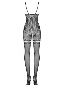 Obsessive Gebloemde Catsuit Met Open Kruis -Obsessive Shop 810 cat 1 sml 4