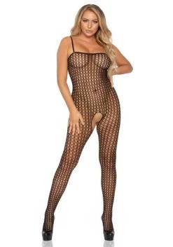 LEG AVENUE Gehaakte Catsuit Met Open Kruisje - Zwart 9 LEG AVENUE Gehaakte Catsuit Met Open Kruisje - Zwart -Obsessive Shop 8300 001 5