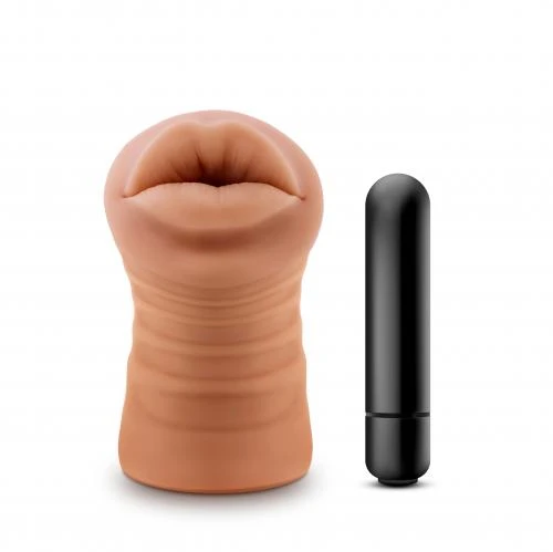 M For Men - Isabella Masturbator Met Bullet Vibrator - Mond 1 M For Men - Isabella Masturbator Met Bullet Vibrator - Mond