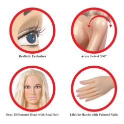 Pipedream Extreme Realistische Life-Size Doll Hannah Harper