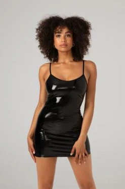 Christine Mini Jurkje Black Love - Zwart