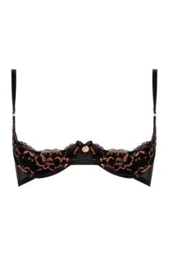 Christine 1/4 Bh Glitterkant Sevdalizia - Zwart/koper 12 Christine 1/4 Bh Glitterkant Sevdalizia - Zwart/koper -Obsessive Shop cld sev 006 s