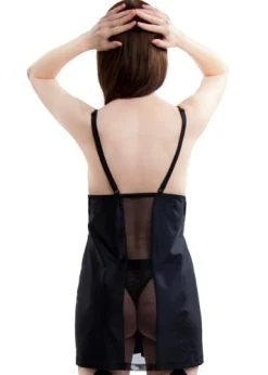 Jenny Bell Transparency Jurkje - Zwart -Obsessive Shop f300008blksm 4