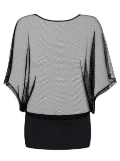 Obsessive Punker Jurkje & String - Zwart