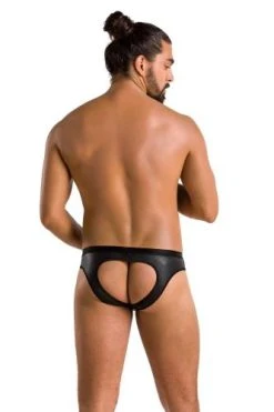 Passion Men Slip Open Joe - Zwart -Obsessive Shop paem100410smblsli041 3