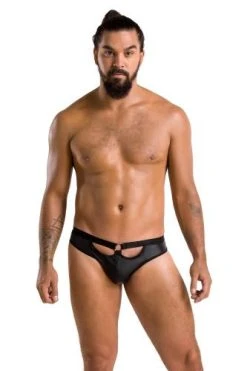 Passion Men Slip Open Joe - Zwart