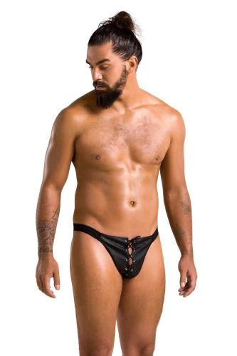 Passion Men Slip Open Ben - Zwart 1 Passion Men Slip Open Ben - Zwart